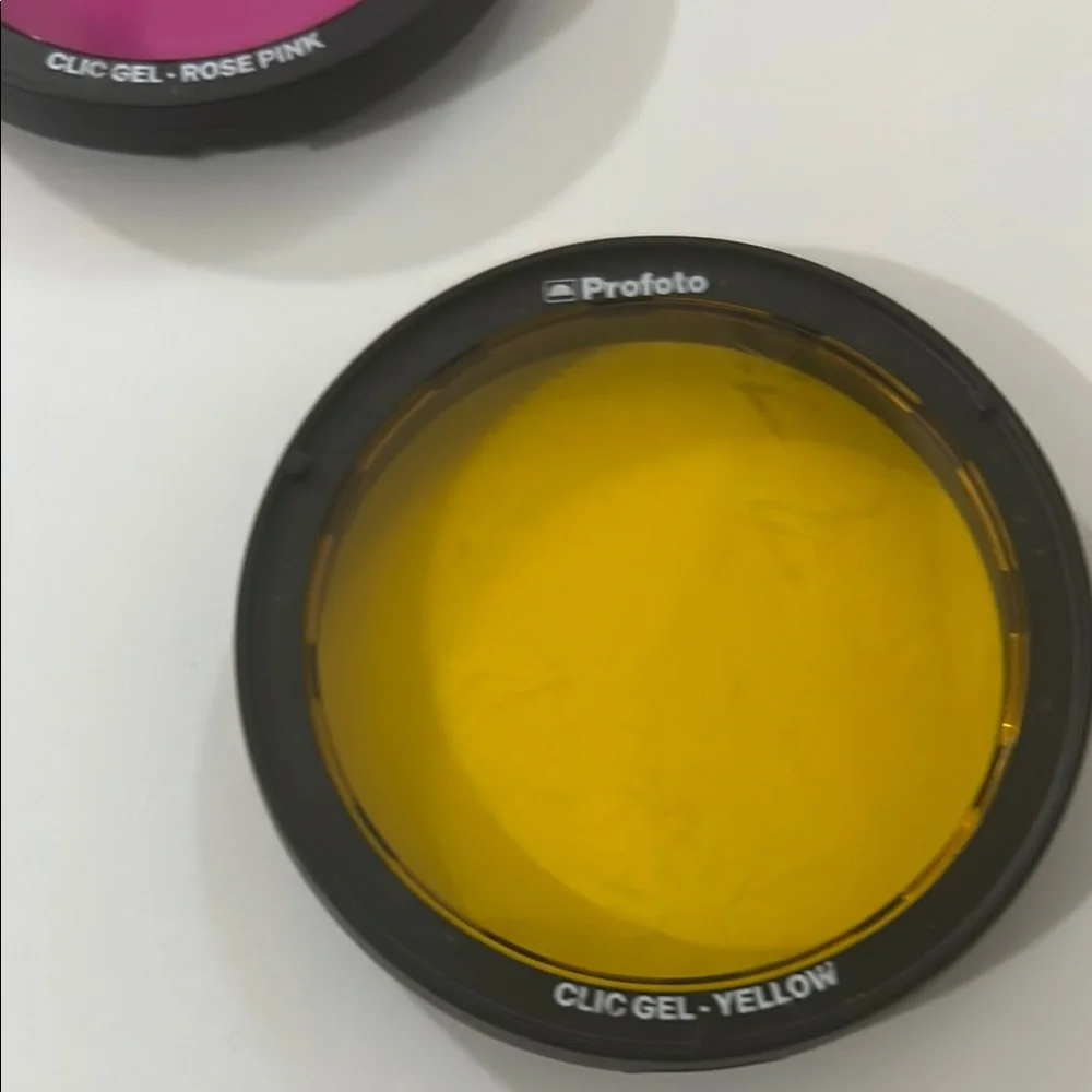 Used Profoto ocf Color Gel Filter Set - Pink, Blue, Yellow